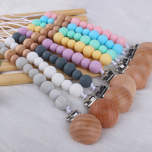 Baby Pacifier Clip Silicone Nipple Chain